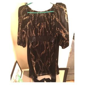 Guess Black and Gold Dress